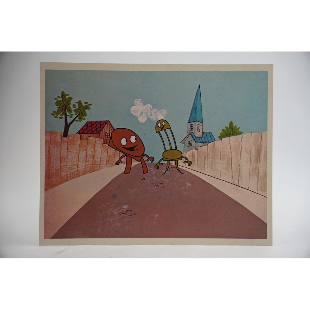 Scott Education The Table and the Chair Print Poster 12.5x10 Vintage 1971